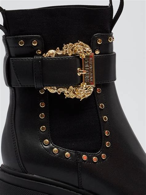 versace stivaletto donna|VERSACE: Stivaletto in pelle .